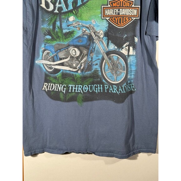 Vintage Harley Davidson Motorcycles‎ Bahamas Paradise Shirt Large L - Picture 8 of 9